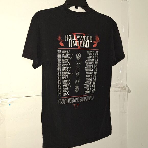 Hollywood Undead Band Tour Shirt Horror Gothic Vampire Creepy Rap Music Size S - Picture 8 of 8